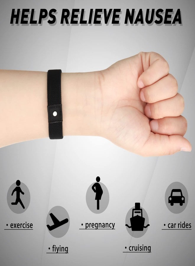 Tondiamo 6 Pack Motion Sickness Bands Acupressure Wristband Sea Bracelet Nausea Motion Seasickness Bracelets for Travel Car Cruise Ship - Image 5